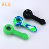 Hot Sell Glass Oil Burner Pipe Silicone Smoking Pipes met glazen kom voor het roken van droge kruiden tabak handbuizen rokende accessoires