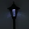 Lampada a energia solare UV Bug Zapper Zanzara Insetto Killer LED Giardino Cortile Zanzara Insetto Lampada di controllo dei parassiti Lampada da giardino a LED