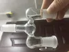 Adattatore in vetro a forma di Y per bong 14,5 mm e 18,8 mm Adattatore per doppia ciotola per chiodi a olio Due dimensioni Wishbone Glass Splitter Adattatore smerigliato per opzioni