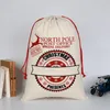 Santa Sacks Monogrammable Christmas Gift Tassen Santasack Drawstring Bag Santaclaus Herten 33 Designs Bulk In Stock YW244-WLL