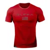 Nieuwe Korte Mouwen GYM T-shirt Fitness Bodybuilding Shirts Crossfit Mannelijke Merk Tee Tops Oefening Slijtage Fitness Clothes211o6935170