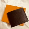 M60895 複数財布デザイナーメンズ二つ折りキャンバス財布カードホルダーポケットオーガナイザー