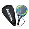 Power 600 Padel Racquet 38mm Tennis Padell Racket för Junior Player Carbon Fiber Frame Soft Eva Face med paddel Bag5679142