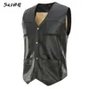 SUKIWML 2017 Fashion Winter Vest Men Casual Chalecos Para Hombre Fleece Chaleco Hombre Coffee Waistcoat For Men Warm Vest XL-3XL