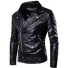 Autumn And Winter Fashion Men's New Casual Solid Color Large Size High Quality Slim Warm Leather Long Sleeve Mens Jackets