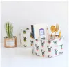 Opslagmand Cartoon Cactus Gedrukte mand voor speelgoedboeken Container Cosmetische organizer Sundrals opbergdoos 20*16*14 cm zakken