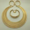 Baus Eritrea Dubai Arabiska Guld Smycken Ange Etiopisk Guldfärg Nigeriansk Bröllop African Beads Smycken Set Etiopian