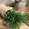 Novo Verde Artificial Olive Branch Simulação Planta Olive Leaf Casa Decoração de Casamento Flor Falsa Decoração de Natal Flores