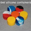 Partihandel lådor 6ml silikon vaxbehållare silikonolja burk för kiselburkar Dab Container Gratis DHL