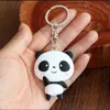 Kvinnor väska hängsmycke auto nyckel ring panda nyckelring bil nyckel kedja mode keyfob coola smycken söt kreativ gåva