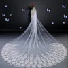 Deux couches de mariage voiles de haute qualité ivoire blanc trois mètres de long tulle accessoires de mariage voiles de mariée avec peigne appliques perlées
