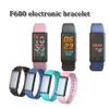 2018 brand new F600 color screen bluetooth v4.1 smart bracelet sports wristband watch with steps heart-rate blood pressure spo2 duration