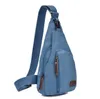 Outdoor Sports Canvas Chest Bag Vintage Sling Shoulder bags Crossbody Fanny Pack Messenger Bag