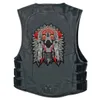 GRANDE CHIFRES CHEFE DEATH SKULL INDIANO MOTOCICLETA MOTOCICLISTA VOLTAR PATCH 11 MC RIDER Colete Patch265I