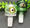 Nueva cabeza de burbuja de ojo de color torcido, Bongs al por mayor Tubos de quemador de aceite Tubos de agua Tubos de vidrio Plataformas petroleras Fumar 18 mm