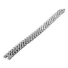 Klockkedja Armband Armband för män 21,5 cm längd 316L rostfritt stål Silverpläterade lyxiga designermodesmycken
