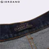 Giordano Men Jeans Denim Jeans Elastic Mid Rise Narrow Feet Quality Cotton Denim Jeans Pantalones Whiskering Denim Clothing S913