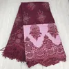 5 Yards/pc New fashion nero francese tessuto di pizzo netto fiammifero strass pizzo africano della maglia per il vestito CF14-1