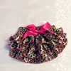 Nyfödd baby kläder barn tjejer satin ruffled pp byxor spädbarn toddler tjej leopard bowknot dots bloomers baby shorts 0-3 år 14 färger