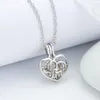 Amour Souhaitez Perle Collier Cages Médaillon Creux Out Oyster perle Pendentif Collier Perle D'eau Douce Loup Chien Ours Éléphant DIY Bijoux