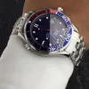 새로운 212 30 41 20 01 001 Blue Bezel Black Dial 007 한정판 Miyota 8215 자동 남성 시계 스테인리스 스틸 시계 B366D4337M