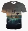 2018 Katter T-shirt Män / Kvinnor 3D-tryck Meow Star Cat Hip Hop Cartoon Tshirts Summer Tops Tees Fashion 3D T Shirts