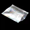 10x15cm 100 pcs Lot Gilltery Aluminum Foil Reusable Food Resealable Packaging Bag Mylar Foil Self Sealing Foil Zipper Food Packing Pouches