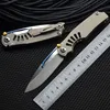 New Kevin John Titanium CR Ti_lock Style M390 Blade Campact Clip Pocket Camping Folding Knife