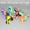 Narghilè Silicone Oil Burner Bubbler acqua bong piccoli bruciatori tubi gorgogliatori dab rig per fumare mini inebrianti Bong