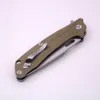 YSTART flipper folding knife 440C Blade ball bearing washer smoothly open G10 handle EDC Gift Knife