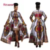 African Dresses for Women Dashiki Cotton Wax Print Batik Sexy Long Dress for Femal Traditional clothing WY12683104