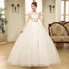 2018 한국어 스타일 섹시한 V 목 레이스 웨딩 드레스 도매 저렴한 패션 여성 여름 드레스 소매 주문 vestido de noiva
