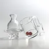 25mm XL Quartz Banger GTR Bubble Spinning Carb Cap Nail with 10mm 14mm Flat Top Thick Bottom Nails 6mm Ruby Terp Pearl
