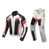 DUHAN Men Motorcycle Jacket Pants Breathable Racing Jacket Moto Combinations Riding Clothing Set D-063086