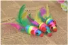 Fashion Small Pet Supplies Colorful Sisal Cat Toy Cute Mouse Shape Toy Pet toy 50 pcs/lot T2I306