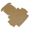 7x7x3 cm Brown 30 stycken Kraftpapper handgjorda tvålpackning för smycken Ornaments Kortbräda Party Presenter Konsthantverk Förvaring Förpackning Boxar