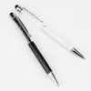 2 in 1 Crystal Ballpoint Pen with Stylus Touch Screen Pens for Mobile Phone Tablet Smart Pencil