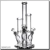 Hookahs 14 inches Straight bong with 9mm thick glass notches elephant Joint waterpipe comes accessories