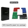 50 PCSLOT 6691mm kortärmar med Color Box Cards Protector för MTG Pocket Poker Board Game Monster Cards Sheets4707759
