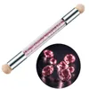 1Sets Glitter Pulver Picking Doting Gradient Pen Pinsel 6 Schwamm Nagelkunstwerkzeuge doppelte Acryl -UV -Gel -Malerei Pen1856432