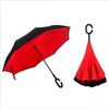 Yeni C Kol Ters Şemsiye 46 renk Olmayan Otomatik Koruma Güneşli Şemsiye Paraguas Yağmur Ters Şemsiye Özel Tasarım