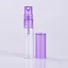 Flacon pulvérisateur de voyage rechargeable de 4ML, pour parfum, récipients cosmétiques vides portables avec pompe en plastique LX1266