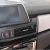 Włókno węglowe Czarny Color Center Console Powietrza Outlet Rama Dekoracja Pokrywa Wykończenia BMW 2 Serii Aktywny Tourer F45 ABS