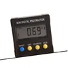 Freeshipping digitale gradenboog 4x90 graden elektronische doos gauge niveau inclinometer magnetische basis meetinstrument