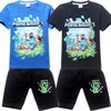 Terno esportivo para roupas de garotos desenho animado de verão Teenage Boy Clothing Conjunto Kids Tracksuit infantil shorts 6 12 14 anos25307732660
