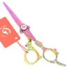 6.0 Inch Meisha Rainbow Dragon Handle Hair Cutting Thinning Shears Japan 9CR Hairdressing Scissors Salon Hairstylist Barber Tools Set HA0444