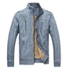 Lederjacke Männer Casual Fleece Verdicken Kunstleder Mäntel College Basebal Moto Biker Bomber Jacken jaqueta de couro masculino1507989