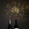 Одуванчик фейерверк струнные огни, светодиодные медные огни звездообразования форма букета 100 светодиодных микро огни для DIY свадебный декор