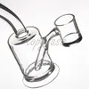 Banger Cabide de quartzo com 25mm Flat Top BangerExtra Grossa Inferior Hot Set com Quartz Carb Cap 2 Contas De Quartzo