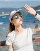 Wholesale Summer sports simplified design Big eaves Empty top Sunscreen Outdoor special sunless hat folding Cycling sun shading fashion hat